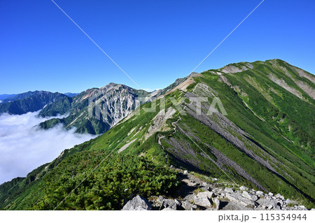 北アルプス白馬岳、鑓ヶ岳、鹿島槍 115354944