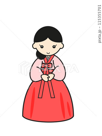チョゴリを着た女性 115355701