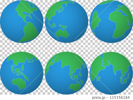 リアルな地球セット リアルな地球セット 115356184