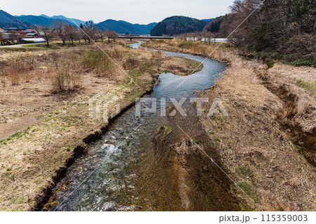 福島 のどかな里山の風景 福島 のどかな里山の風景 115359003