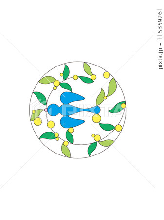 青い鳥のイラスト 115359261