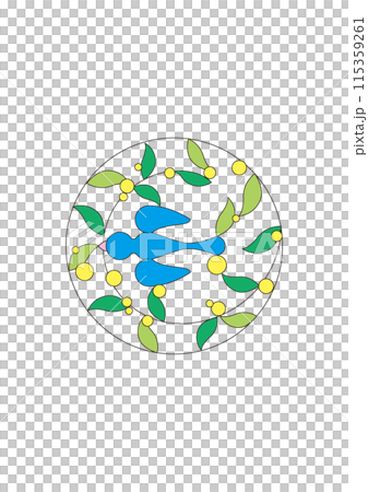 青い鳥のイラスト 115359261