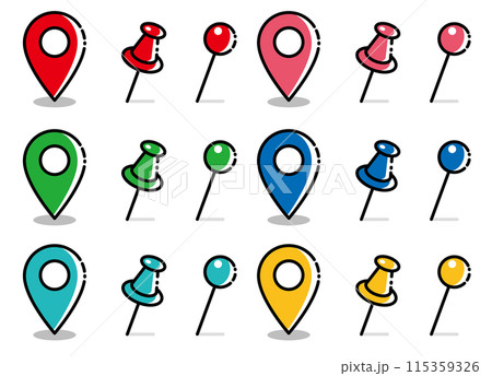 ピン マップピン セット ピン マップピン セット 115359326