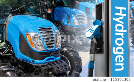 Hydrogen fuel cell agricultural tractors. Hydrogen fuel cell agricultural tractors. 115361305
