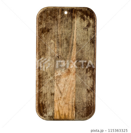 wooden cooking board isolated on a white background. 115363325