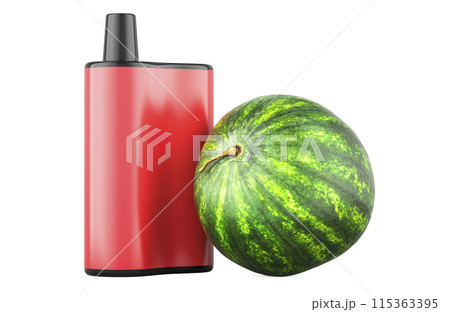 Vape Pen Disposable Watermelon. 3D rendering 115363395