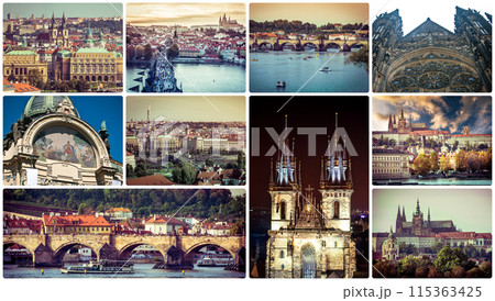 picturesque Prague sights and landscapes picturesque Prague sights and landscapes 115363425