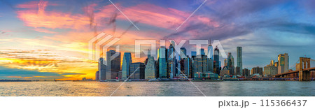 View on Manhattan at sunset View on Manhattan at sunset 115366437