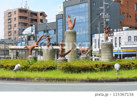 豊川稲荷で有名な豊川稲荷駅前 豊川稲荷で有名な豊川稲荷駅前 115367138