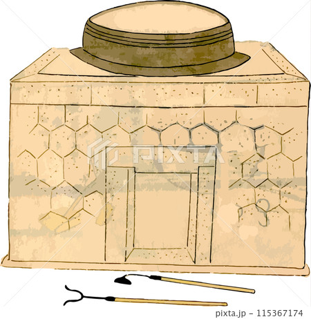 業務用の大きなかまど 115367174