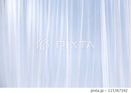 White fabric of the curtains background for design in your work backdrop concept. 115367392