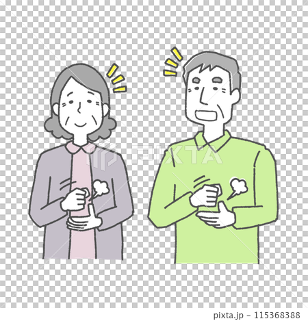 Understanding elderly men and women 115368388