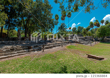 Archaeological site of El Meco, Cancun, Mexico 115368864