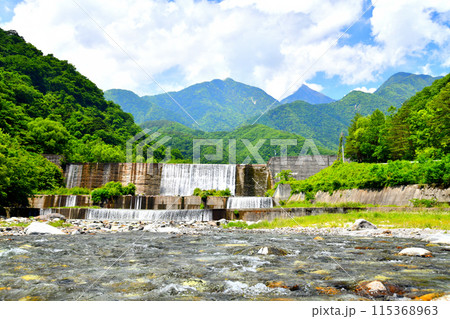 大武川砂防堰堤／大武川(山梨県北杜市)【2024.6】 115368963