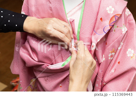 子供の着物着付け 子供の着物着付け 115369443