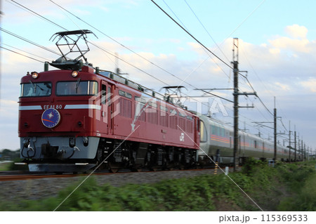 団体列車：寝台特急カシオペア（宇都宮線内：EF81牽引） 115369533