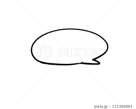 手描き風吹き出し 手描き風吹き出し 115369861