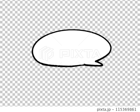 手描き風吹き出し 手描き風吹き出し 115369861