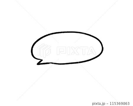 手描き風吹き出し 115369863