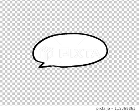 手描き風吹き出し 115369863