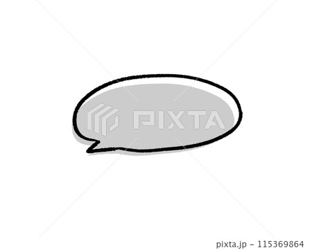 手描き風吹き出し 115369864