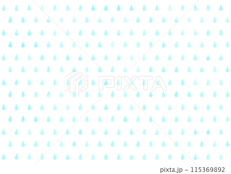 水彩タッチの雨模様 ブルーグリーン 115369892