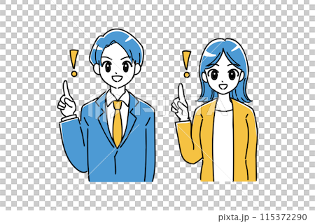 商務人士指著的插圖 商務人士指著的插圖 115372290