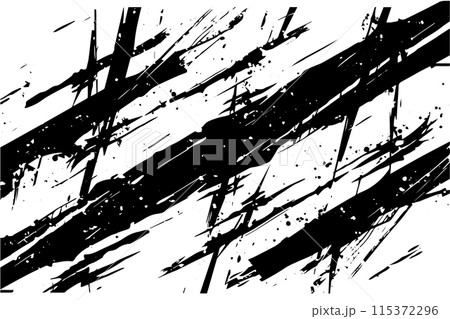 Grunge scratches texture in abstract style. Halftone vector Dirty background. 115372296
