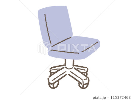 シンプルな事務用の椅子のイラスト 115372468