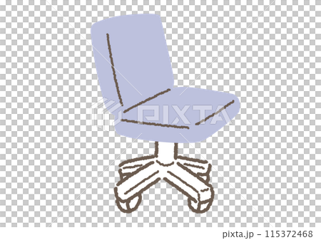 シンプルな事務用の椅子のイラスト 115372468