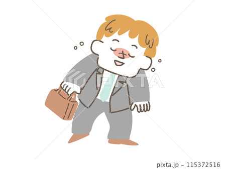 酔っ払って歩いているビジネスマンのイラスト 酔っ払って歩いているビジネスマンのイラスト 115372516