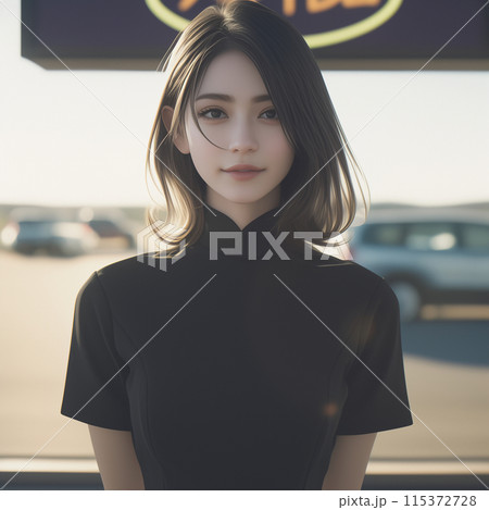 ホテルで働く美女 115372728