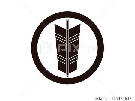 丸に一つ矢 115374637