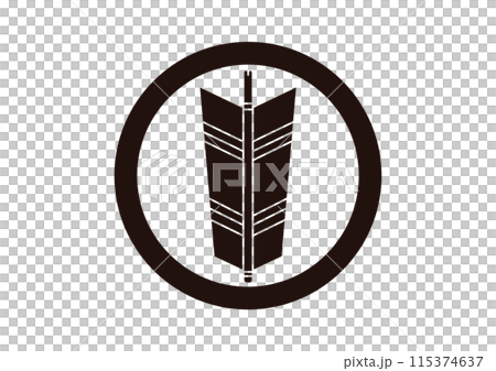 丸に一つ矢 115374637