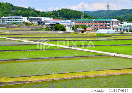 武川中学校、武川総合支所、甲斐駒センターせせらぎ周辺を望む(山梨県北杜市)【2024.6】 武川中学校、武川総合支所、甲斐駒センターせせらぎ周辺を望む(山梨県北杜市)【2024.6】 115374655