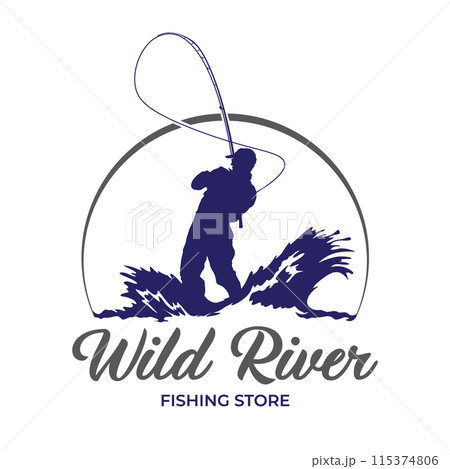 Fishing vector illustration, perfect for t shirt design and fishing club logo Fishing vector illustration, perfect for t shirt design and fishing club logo 115374806