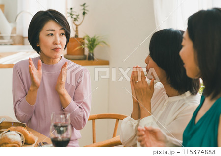 a forty-something woman a forty-something woman 115374888