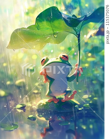 雨上がりのカエル 雨上がりのカエル 115375076