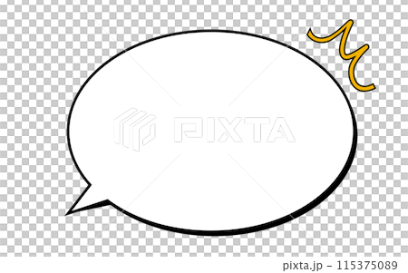 Speech bubble and attention mark 115375089