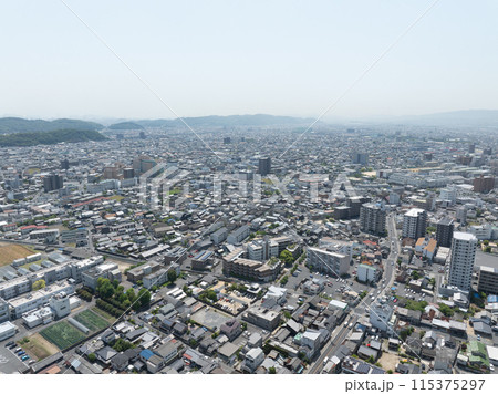 【空撮】倉敷市街地と美観地区_7 115375297