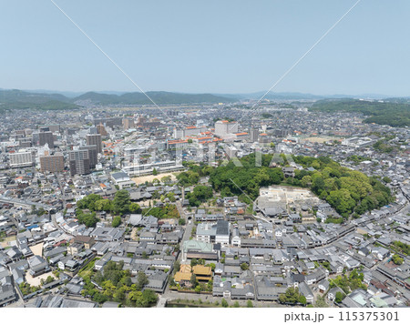 【空撮】倉敷市街地と美観地区_10 115375301