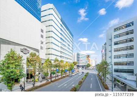 立川北駅前　北口　緑川通り　曙橋　街並み 115377239
