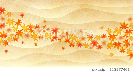 紅葉　葉　秋　背景	 115377461