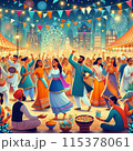 日本の夏祭り 115378061
