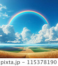空にかかる虹 115378190