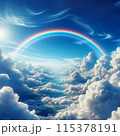雲にかかる虹 115378191