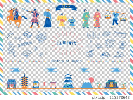 Edo period illustration collection 115378648