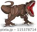 ティラノサウルスのイラスト 115378714