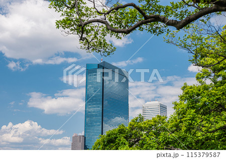 大阪城内から眺めるOBP方面の景観 115379587