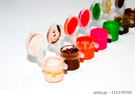A picture of drawing colors with selective focus A picture of drawing colors with selective focus 115379709